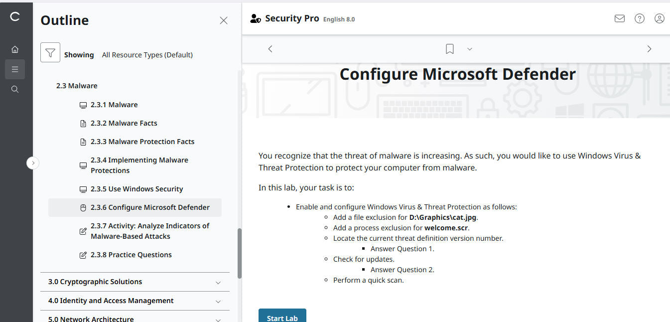TestOut Security Pro for Security+ (SY0-701) - Individual License