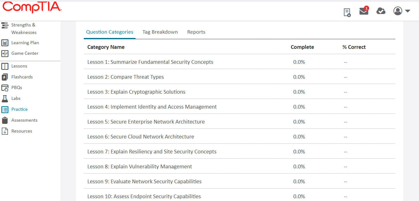 Best Price CompTIA Integrated CertMaster Learn + Labs for Security+ (SY0-701) – 3-Month Access